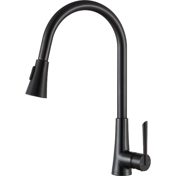 Anzzi Tulip Pull-Out Sprayer Kitchen Faucet in Oil Rubbed Bronze KF-AZ216ORB - main
